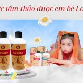 NƯỚC TẮM LOVELY CHO BÉ SƠ SINH 0 -3 TUỔI CHĂM SÓC BÉ YÊU CÙNG MẸ