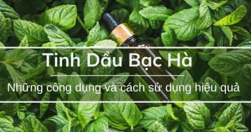 Công Dụng và Cách Sử Dụng Tinh Dầu Bạc Hà