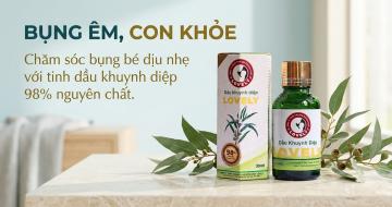 Dầu Khuynh Diệp Gi&uacute;p B&eacute; Hết Đầy Bụng Chướng Hơi Gi&uacute;p Ngủ Ngon