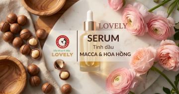 Serum Macca Hoa Hồng Lovely Gi&uacute;p Phục Hồi V&agrave; Dưỡng S&aacute;ng Da Chuy&ecirc;n S&acirc;u
