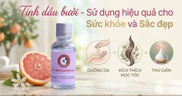 C&aacute;ch Sử Dụng Tinh Dầu Hương Bưởi Lovely Gi&uacute;p Mọc T&oacute;c V&agrave; Trị Mụn 