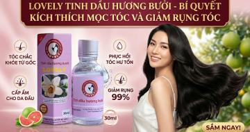 Tinh Dầu Bưởi Lovely - B&iacute; Quyết K&iacute;ch Th&iacute;ch Mọc T&oacute;c V&agrave; Giảm Rụng T&oacute;c