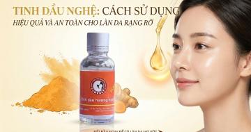 C&aacute;ch Sử Dụng Tinh Dầu Nghệ Để Trị Mụn Mờ Th&acirc;m V&agrave; Ngăn Ngừa N&aacute;m Da