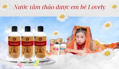 NƯỚC TẮM THẢO DƯỢC LOVELY – LƯU HƯƠNG DỊU NHẸ TRÊN DA BÉ
