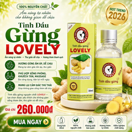 TINH DẦU GỪNG LOVELY