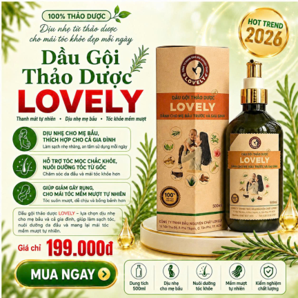 DẦU GỘI THẢO DƯỢC LOVELY D&Agrave;NH CHO MẸ BẦU TRƯỚC V&Agrave; SAU SINH 
