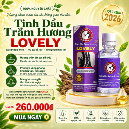 TINH DẦU TRẦM HƯƠNG LOVELY 