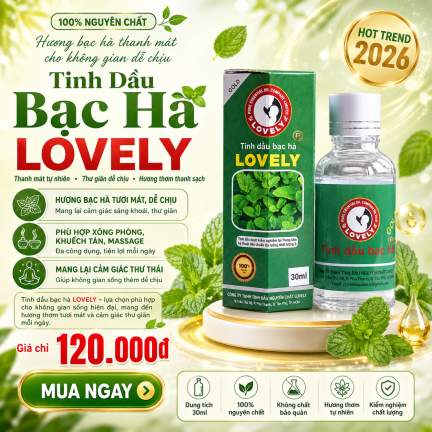 TINH DẦU BẠC H&Agrave; LOVELY 