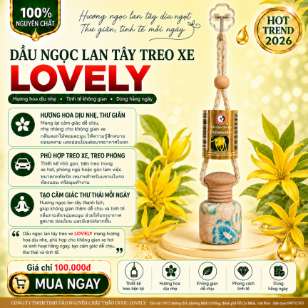 TREO XE DẦU NGỌC LAN T&Acirc;Y LOVELY