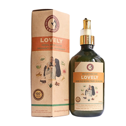 DẦU GỘI THẢO DƯỢC LOVELY DÀNH CHO MẸ BẦU TRƯỚC VÀ SAU SINH (500ML)