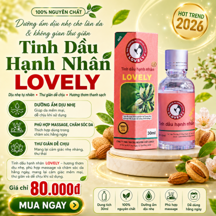 TINH DẦU HẠNH NH&Acirc;N LOVELY 
