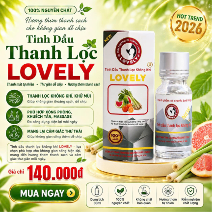 TINH DẦU THANH LỌC KH&Ocirc;NG KH&Iacute; LOVELY