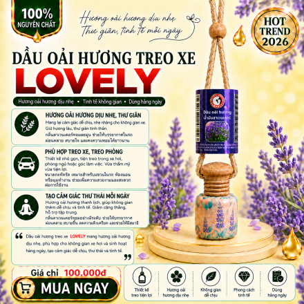 TINH DẦU OẢI HƯƠNG TREO XE LOVELY