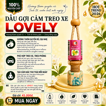 TINH DẦU GỢI CẢM TREO XE LOVELY