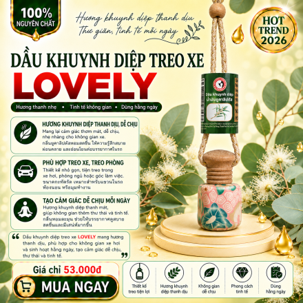 DẦU KHUYNH DIỆP TREO XE LOVELY 