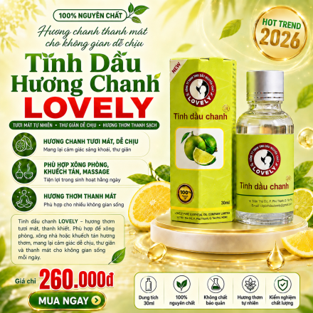 TINH DẦU HƯƠNG CHANH LOVELY 