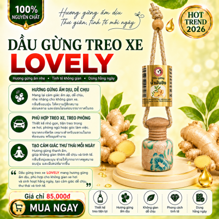DẦU GỪNG TREO XE LOVELY