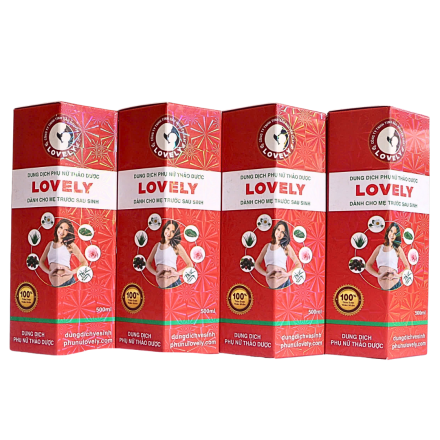 DUNG DỊCH VỆ SINH PHỤ NỮ THẢO DƯỢC LOVELY (500ML)