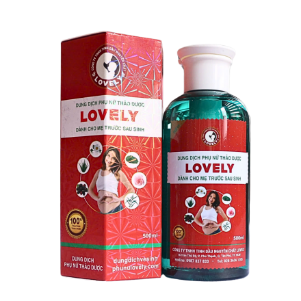 DUNG DỊCH VỆ SINH PHỤ NỮ THẢO DƯỢC LOVELY (500ML)