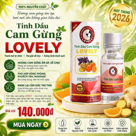 TINH DẦU CAM GỪNG LOVELY (30ML)
