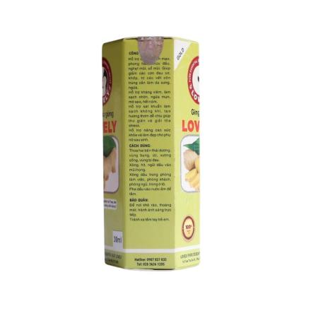 TINH DẦU GỪNG LOVELY (30ML)