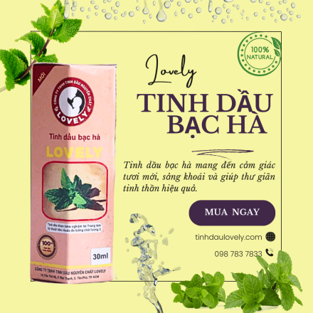 TINH DẦU BẠC HÀ LOVELY (30ML) GOLD