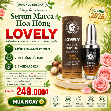 LOVELY MACADAMIA & ROSE SERUM | SERUM MACCA HOA HỒNG LOVELY