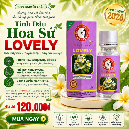 TINH DẦU HOA SỨ LOVELY (30ML)