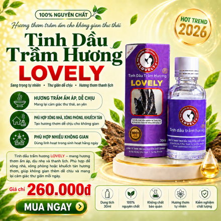 TINH DẦU TRẦM HƯƠNG LOVELY 
