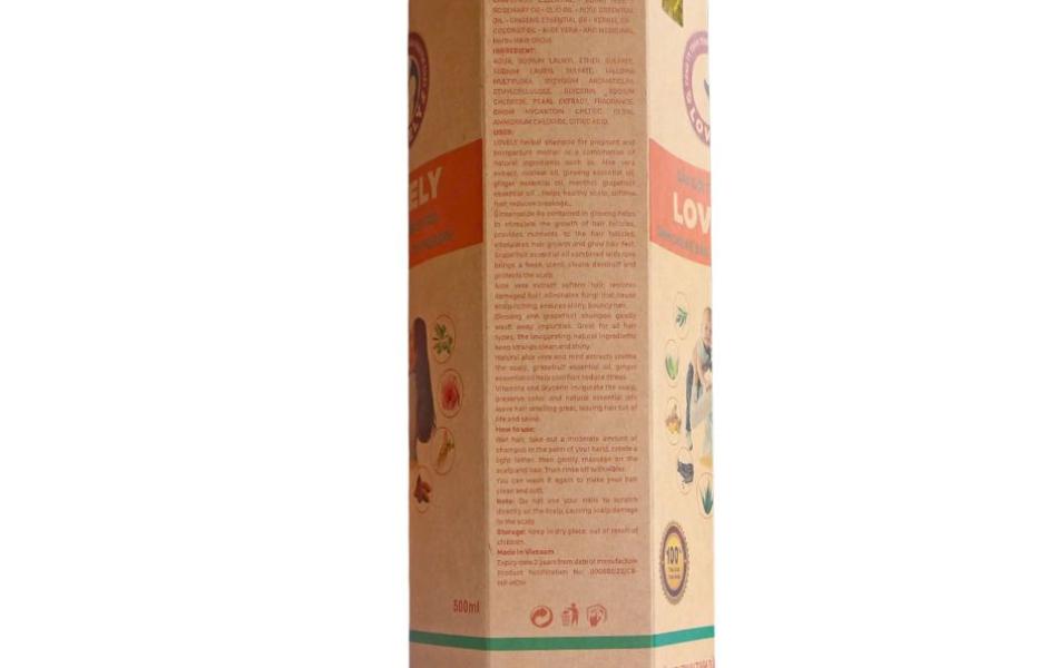 DẦU GỘI THẢO DƯỢC LOVELY DÀNH CHO MẸ BẦU TRƯỚC VÀ SAU SINH (500ML)