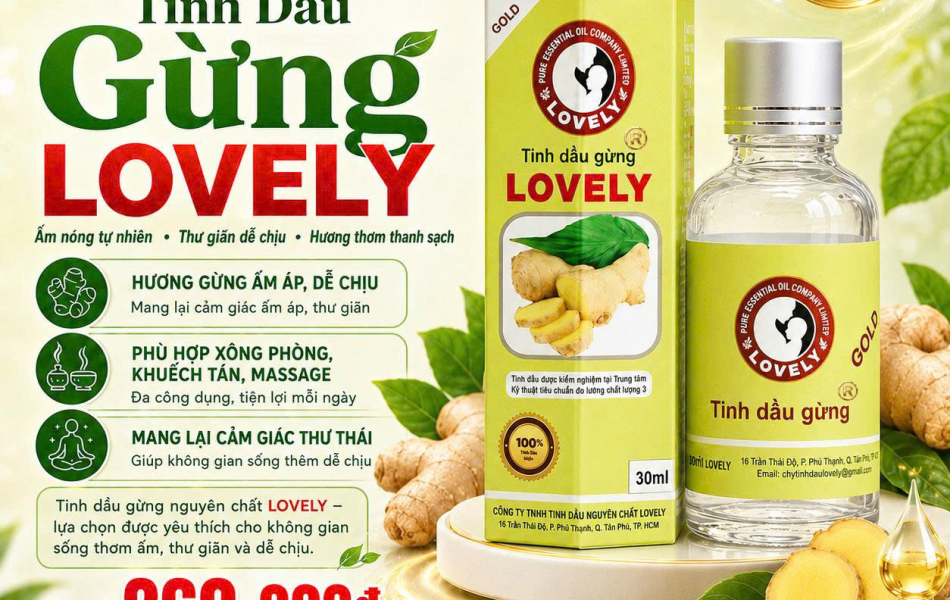 TINH DẦU GỪNG LOVELY