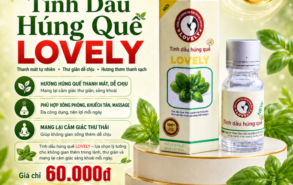 TINH DẦU H&Uacute;NG QUẾ (10ML) NEW