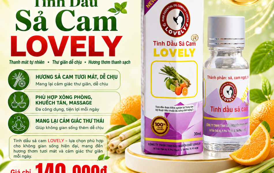 TINH DẦU SẢ CAM LOVELY