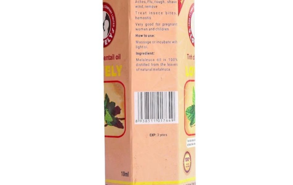 TINH DẦU BẠC HÀ LOVELY (30ML) GOLD