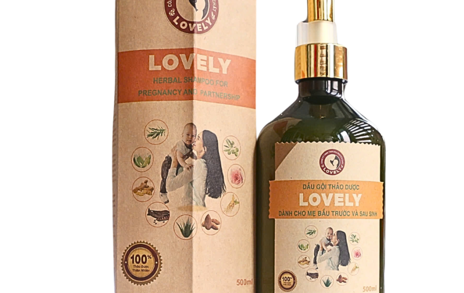DẦU GỘI THẢO DƯỢC LOVELY DÀNH CHO MẸ BẦU TRƯỚC VÀ SAU SINH (500ML)