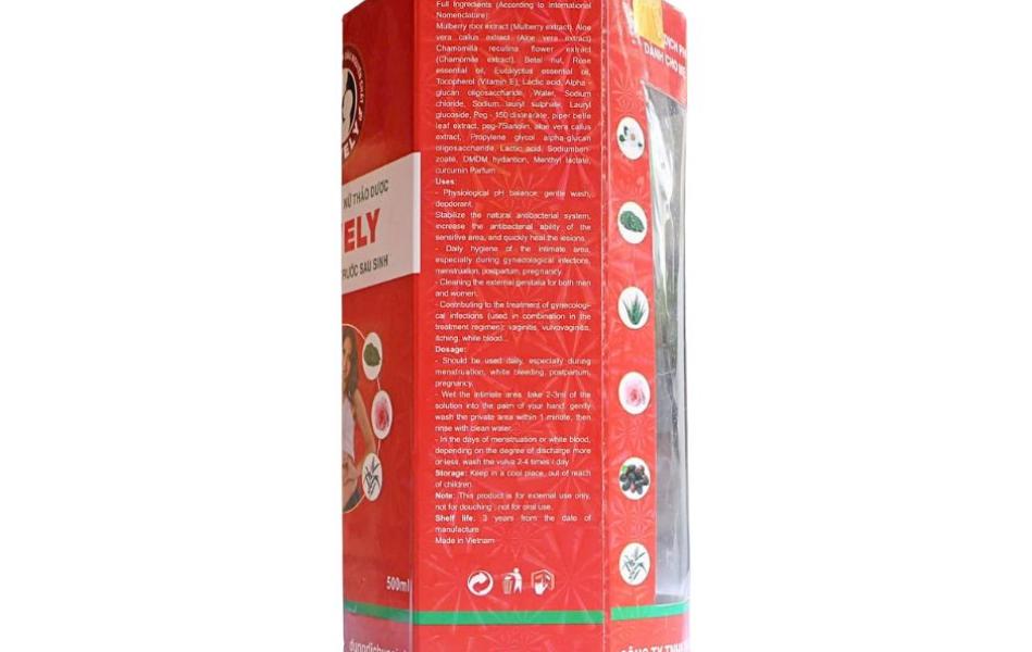 DUNG DỊCH VỆ SINH PHỤ NỮ THẢO DƯỢC LOVELY (500ML)