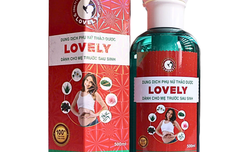 DUNG DỊCH VỆ SINH PHỤ NỮ THẢO DƯỢC LOVELY (500ML)