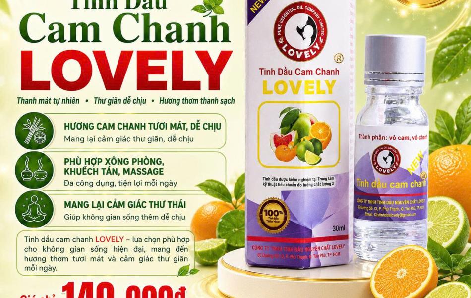 TINH DẦU CAM CHANH LOVELY