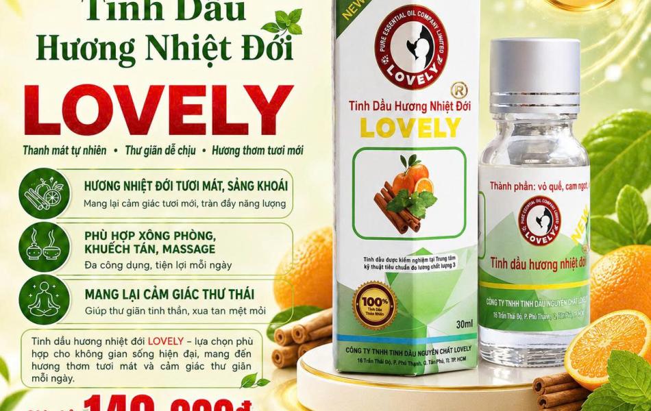 TINH DẦU HƯƠNG NHIỆT ĐỚI LOVELY