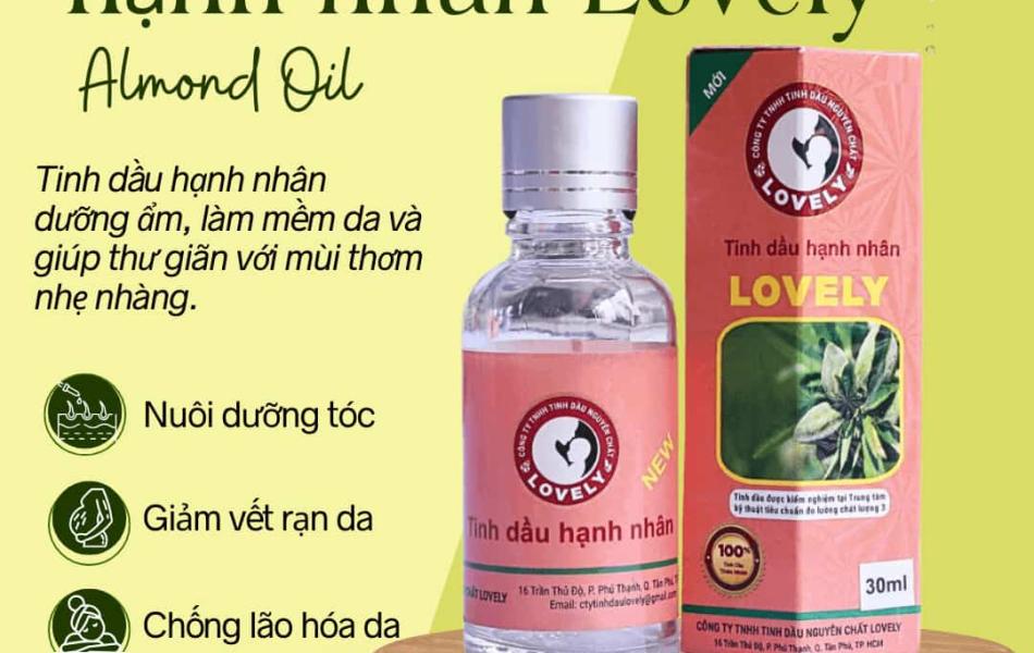 TINH DẦU HẠNH NHÂN LOVELY (30ML) NEW
