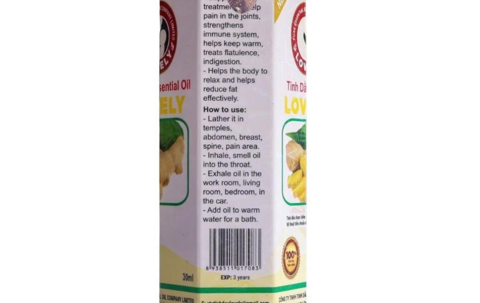 TINH DẦU GỪNG LOVELY (30ML)