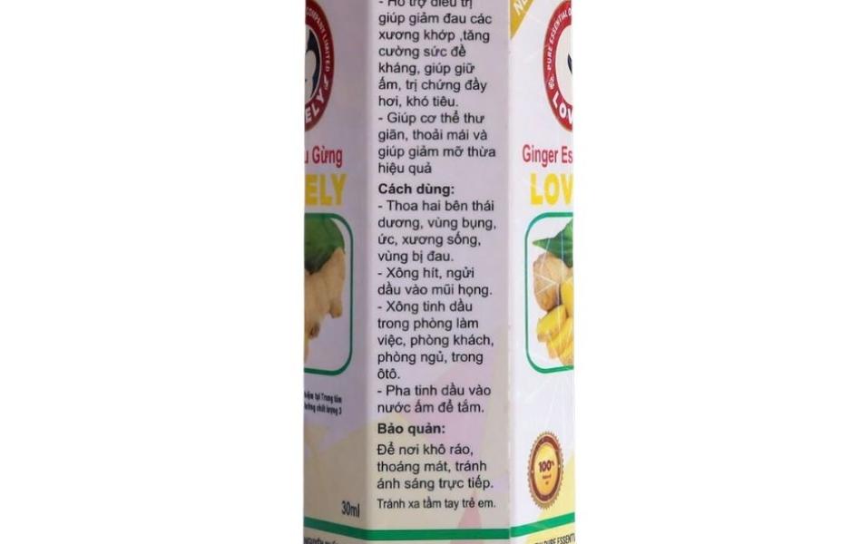TINH DẦU GỪNG LOVELY (30ML)