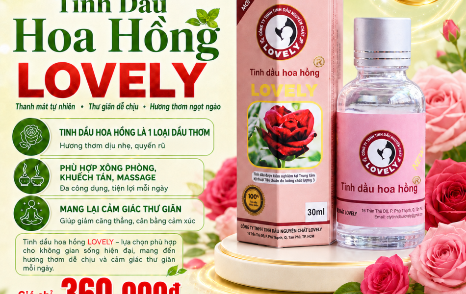 TINH DẦU HOA HỒNG 