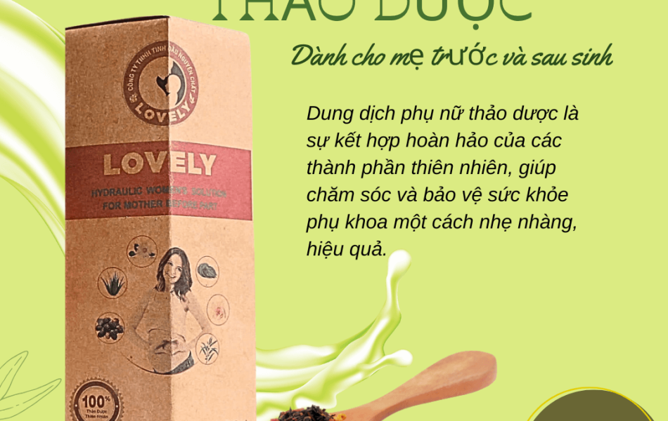 DUNG DỊCH VỆ SINH PHỤ NỮ THẢO DƯỢC LOVELY (500ML)