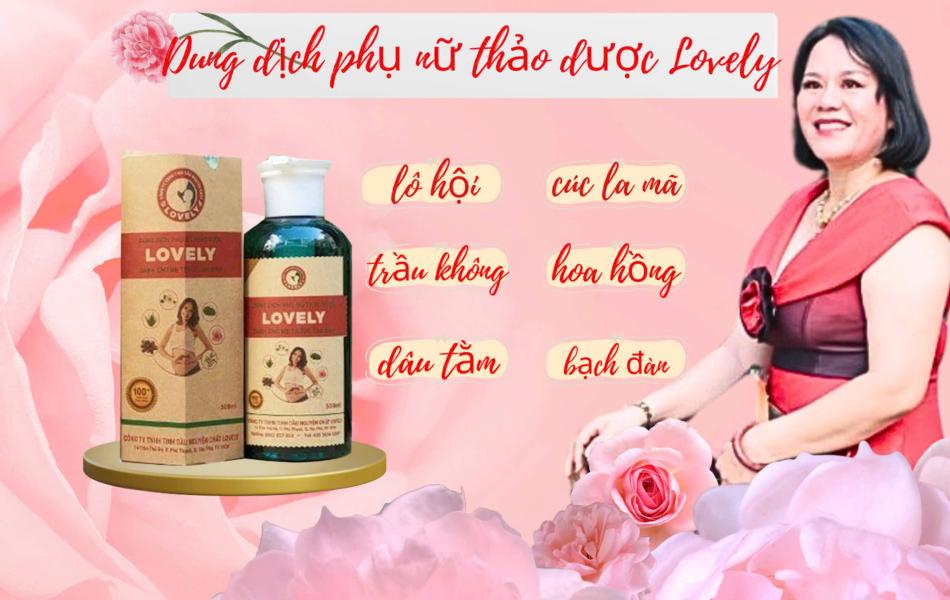 DUNG DỊCH VỆ SINH PHỤ NỮ THẢO DƯỢC LOVELY (500ML)