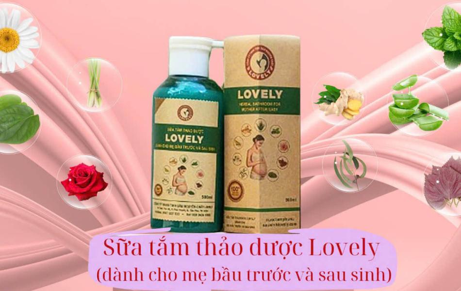 SỮA TẮM THẢO DƯỢC LOVELY DÀNH CHO MẸ TRƯỚC VÀ SAU SINH (500ML)
