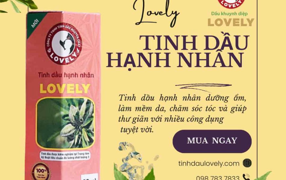 TINH DẦU HẠNH NHÂN LOVELY (30ML) NEW