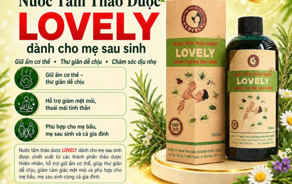 NƯỚC TẮM THẢO DƯỢC LOVELY D&Agrave;NH CHO MẸ TRƯỚC V&Agrave; SAU SINH 