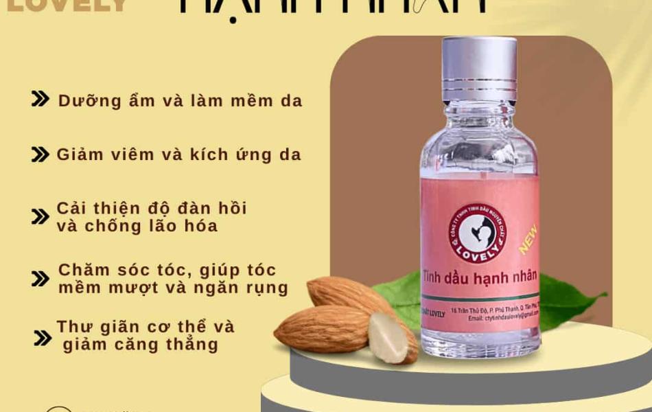 TINH DẦU HẠNH NHÂN LOVELY (30ML) NEW