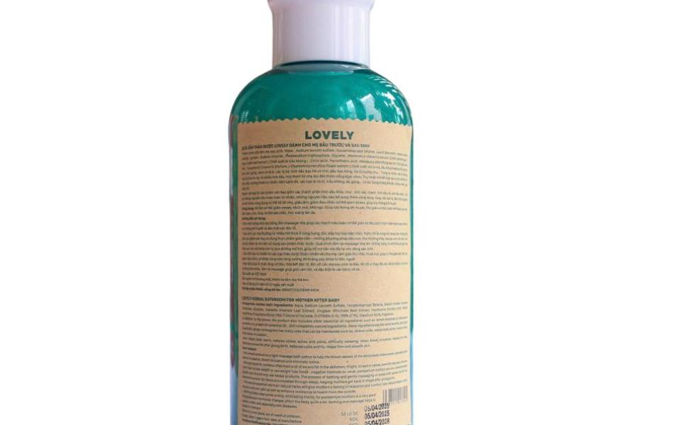 SỮA TẮM THẢO DƯỢC LOVELY DÀNH CHO MẸ TRƯỚC VÀ SAU SINH (500ML)